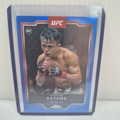 2025 Topps Chrome UFC Blue Refractor /150 Toshiomi Kazama RC Rookie Card #150 