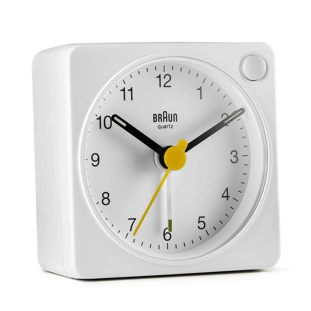 BRAUN Travel Desk Alarm Clock Mini-Analog Alarm Clock Braun BC02XW