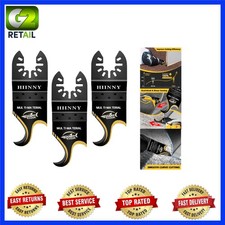 High Carbon Steel Hook Knife Oscillating Tool Blades - 3-Piece Set for Precision