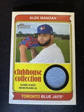 Alek Manoah 2023 Topps Heritage Clubhouse Collection Jersey Relic Blue Jays