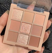 9 Color Nude Eyeshadow Palette Matte Shimmer Glitter Natural Daily Makeup
