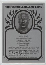 1988-2013 Pro Football Hall of Fame Metallic Marion Motley HOF 0q3