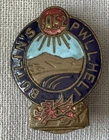 Rare vintage Pwllheli holiday camp Butlins 1952  Blue Label Enamel pin badge