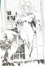 Ken LASHLEY~ STORM & KITTY PRIDE~ X-MEN ~SPLASH PAGE