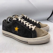 Converse One Star Low Mens Size 8.5 Black Yellow Sneaker Shoes Casual Walking