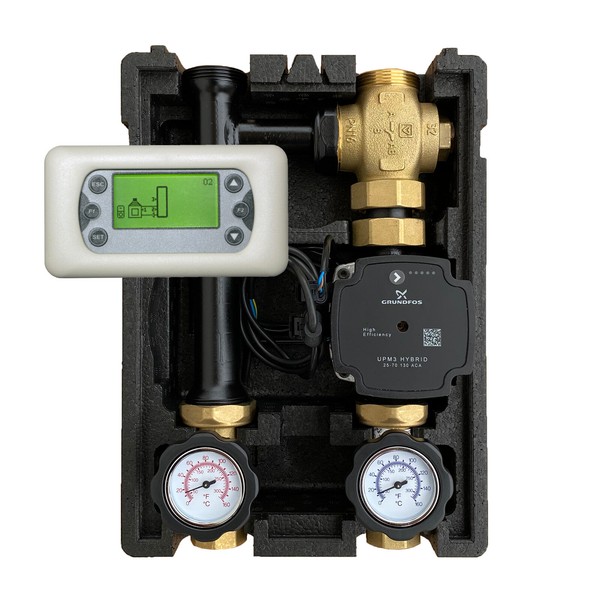 RüCklaufanhebung 60°C Mit Grundfos UPM3 Hybrid Und Clima TDS503 Regler-image