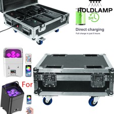 Rechargeable Flight Case 6 Space with wheels for RGBWA UV WiFi Stage Par Light