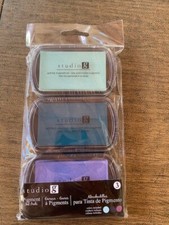 HAMPTON ART, STUDIO G PIGMENT INK PADS, SET OF 3 PADS, NEW, NEVER OPENED