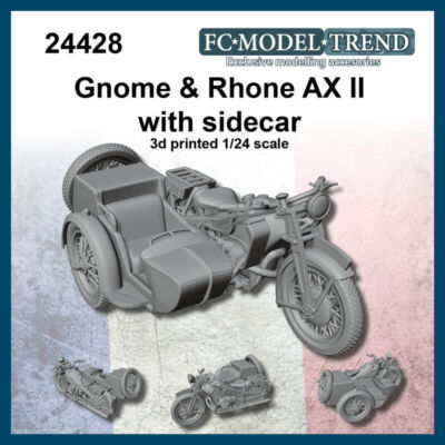 FC Model Trend 1/24 Gnome & Rhone AX II w/Sidecar