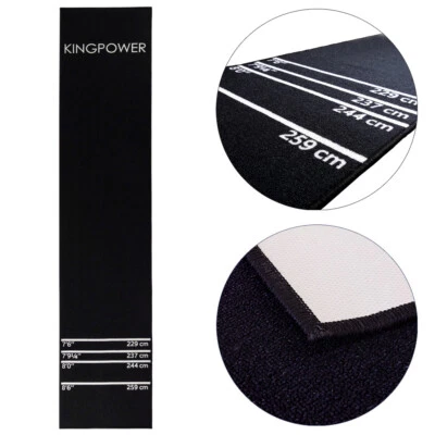 Kingpower 290 x 60 cm Dart Torneo Alfombra Mat Dardos Dart Negro - Imagen 1 de 2