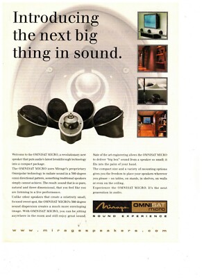 Mirage Omnisat Micro Introducing Next Big Thing in Sound Vintage 1985 Print Ad