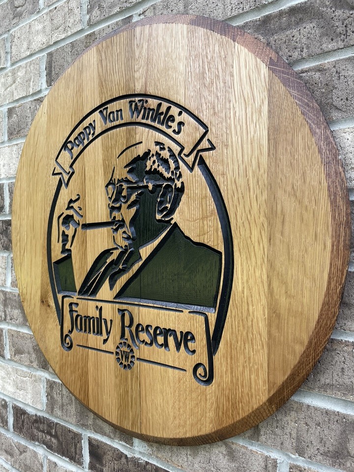 Buffalo Trace Distillery (Pappy Van Winkle) Bourbon Barrel Head CNC