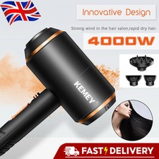 4000W Professional Fast Dry Dryer Ionic Hair Dryer for Curly Straight Hair NEW