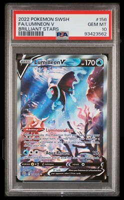PSA10 ネオラントV lumineon 2022 48 PSA 10 ⭐️ Pokemon Lumineon V 105 Star Birth Japanese Full