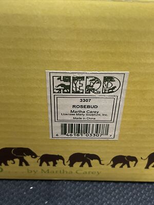 the Herd Rare Giraffe Momma & Baby  Rosebud  #3307 by Martha Carey W/Box