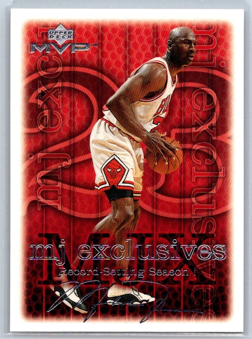 Michael Jordan - 1999-00 Upper Deck # 202 MVP - Silver Script Parallel