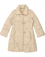 Fay Womens Padded Coat Uk 10 Small Beige Polyamide Bb10