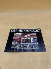 1985 Jeep Renault Cherokee Wagoneer Encore Fuego Sales Brochure Catalog