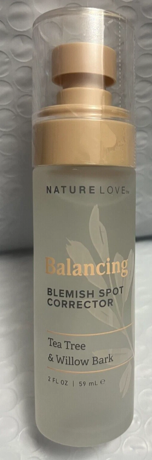 NATURE LOVE BALANCING BLEMISH SPOT CORRECTOR TEA TREE&WILLOW BARK 2FLOZ
