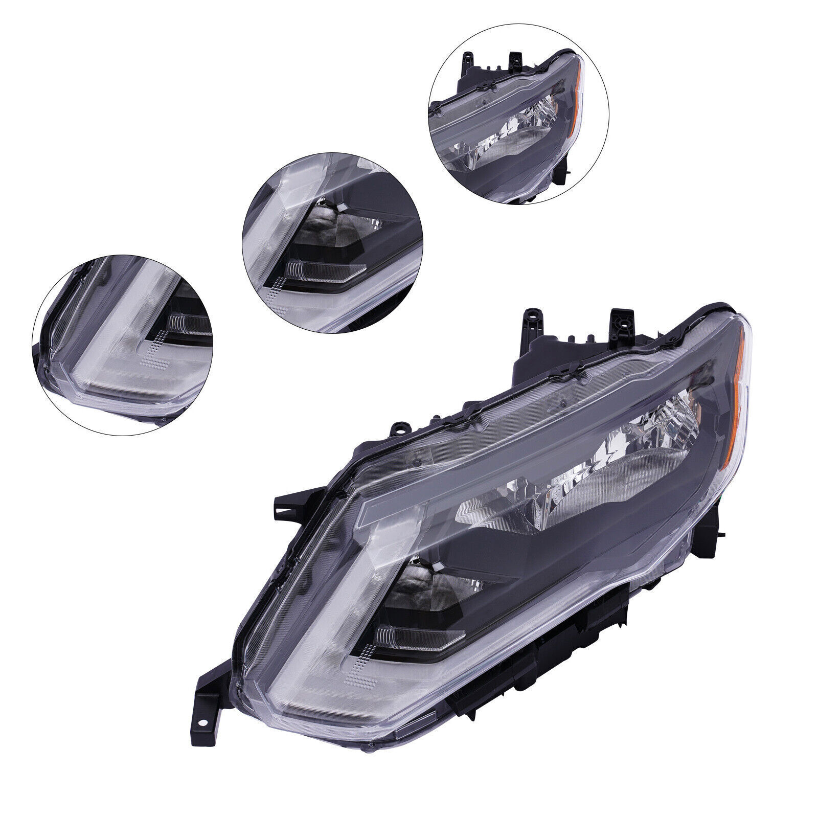 2017-2019 Nissan Rogue Left Driver Side Headlight Assembly US Fit