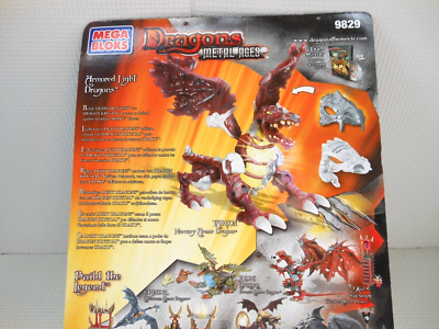 ■【難あり】（未開封新品）アイアンドラゴン　IRONDRAGON メイフェア版 Mega Bloks Dragons Metal Ages Targon Mercury Armor Dragon No 9829