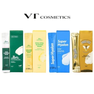 VT Schlafmaske 4ml x 6ea: Super Hyalon/ Cica Vital/ Cica/ Propolis, KBeauty