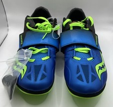 Saucony Soarin J 2 Blue/Slime Men  s Size 11 Track  Field Shoe Spikes NWT