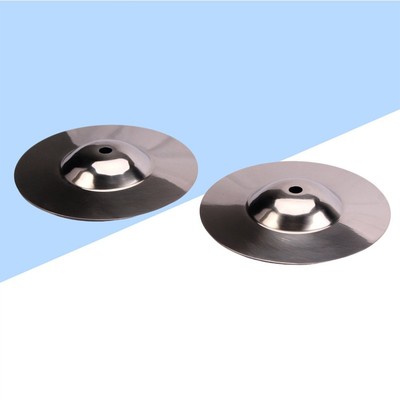 2 Pcs Crash Symbol Messing Becken Metall Becken Finger Chimes