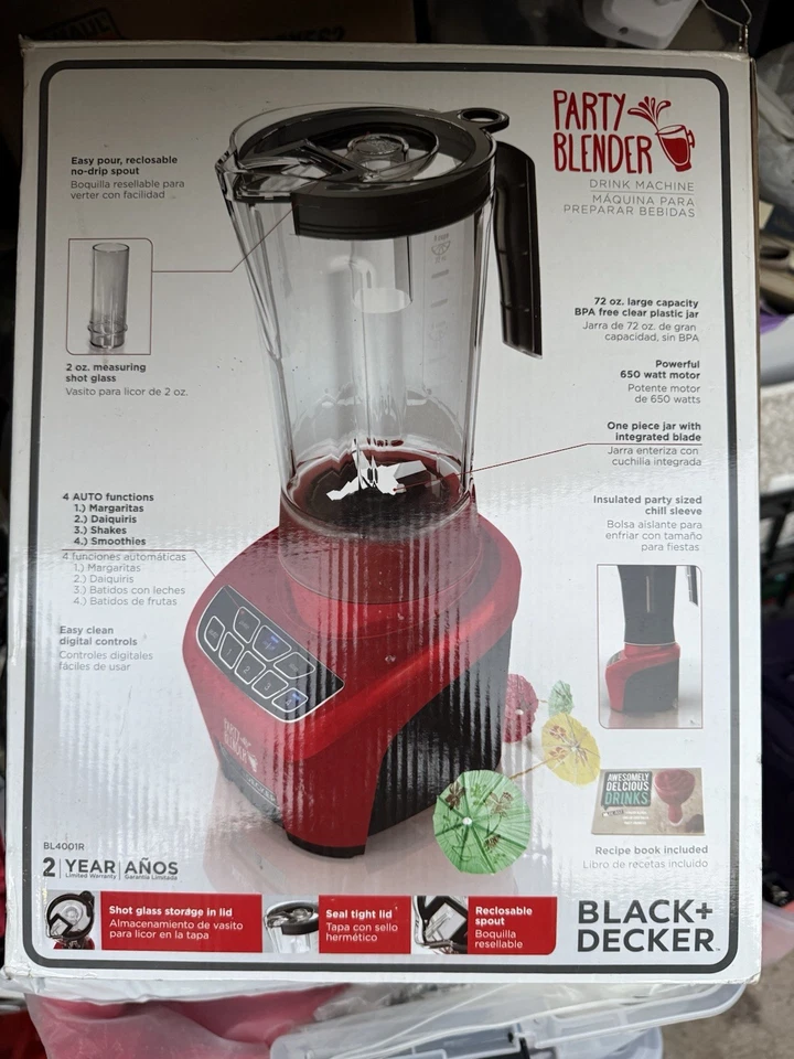Batidora de batido Margarita Daiquiri con vaso de chupito y jarra Coozie 🍧 Foto 2 de 2