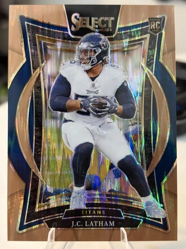 2024 Panini Select - Concourse J.C. Latham #11 Copper Shock Prizm /299 (RC)