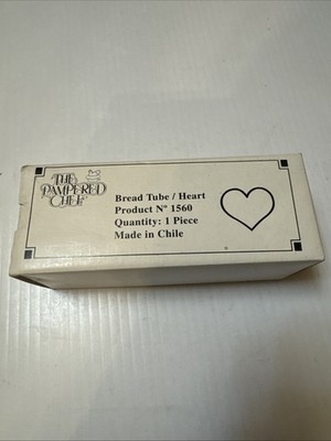 The Pampered Chef Heart Shaped Bread Tube Baking Pan #1560