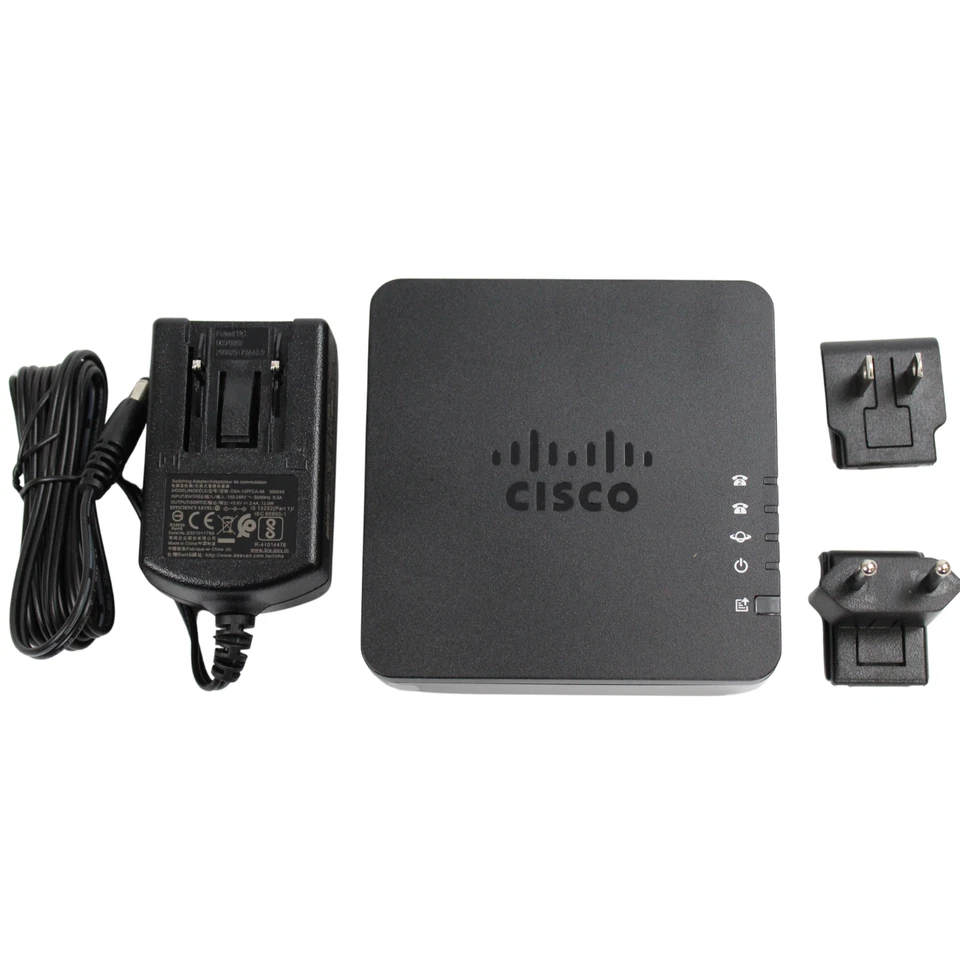 Cisco ATA192-3PW-K9 Multiplatform Analog Telephone Adapter 2-Port FXS SIP VoIP - Image 3 of 4