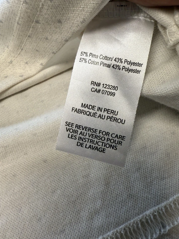 Polo Travis Mathew Texas A&M Aggies tamanho 2XL bege pima/mistura poli desempenho - Imagem 3 de 4