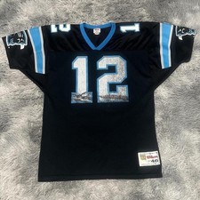 Vintage Carolina Panthers Kerry Collins #12 Wilson Jersey Size Large USA Made