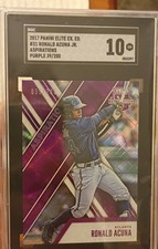 2017 Panini Elite Extra Edition - Ronald Acuña Jr. #31 Aspirations Purple...