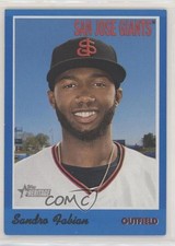 2019 Topps Heritage Minor League Edition Blue 60/99 Sandro Fabian #81 u6m