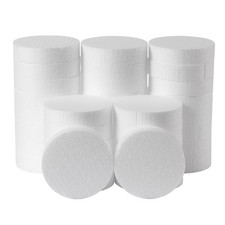 36 PCS Round Foam Circles Discs 4x4x1 Inch Thick DIY Cake Sculpture Craft