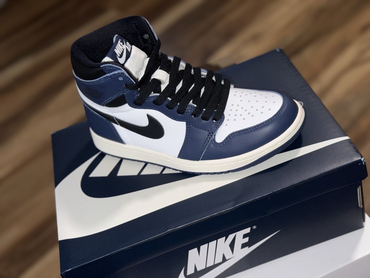Size 7 - Air Jordan 1 Retro OG High Midnight Navy for sale online
