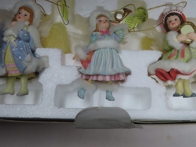 Ashton Drake 3 Snow Angels Heirloom Christmas Ornaments GIFTS Spirit Harmo 93075