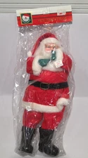 NOS Vintage 13" Santa Claus Holiday Trim by Kurt Adler Red Felt Clothing