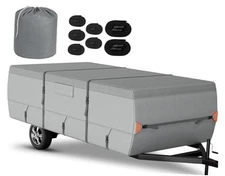  Pop Up Camper Tent Trailer Cover Extra Thick 7 Layers Tearproof Popup Folding 