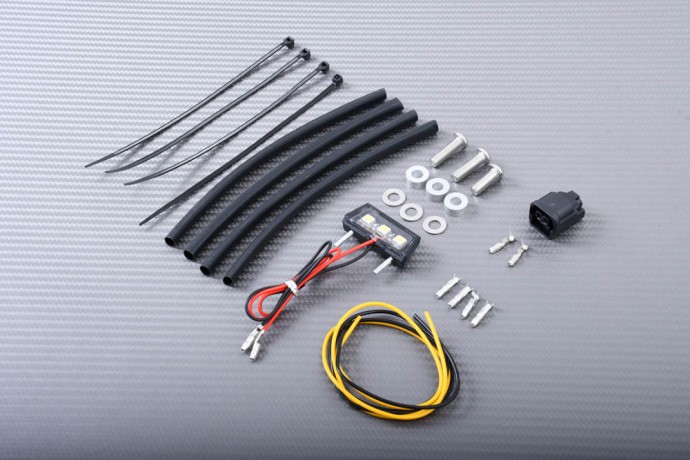 Support de Plaque HONDA CRF300L 2025 AVDB en Alu CNC Noir
