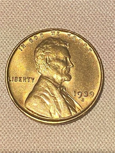 1939 S Lincoln Wheat Cent BU RD RPM