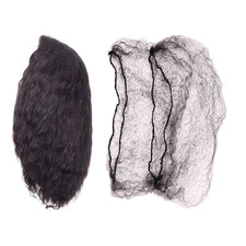 100 Pcs Invisible Hair Nets for Long Hair, 100 Pcs 42 Inches Large Black Elastic