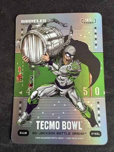 Bo Jackson Battle Arena Tecmo Bowl Barreler Silver Battlefoil Cooper Kupp