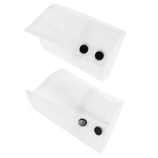 1 Pair White Cotton Detachable Wrist Cuffs Women Reusable False Sleeve Decor