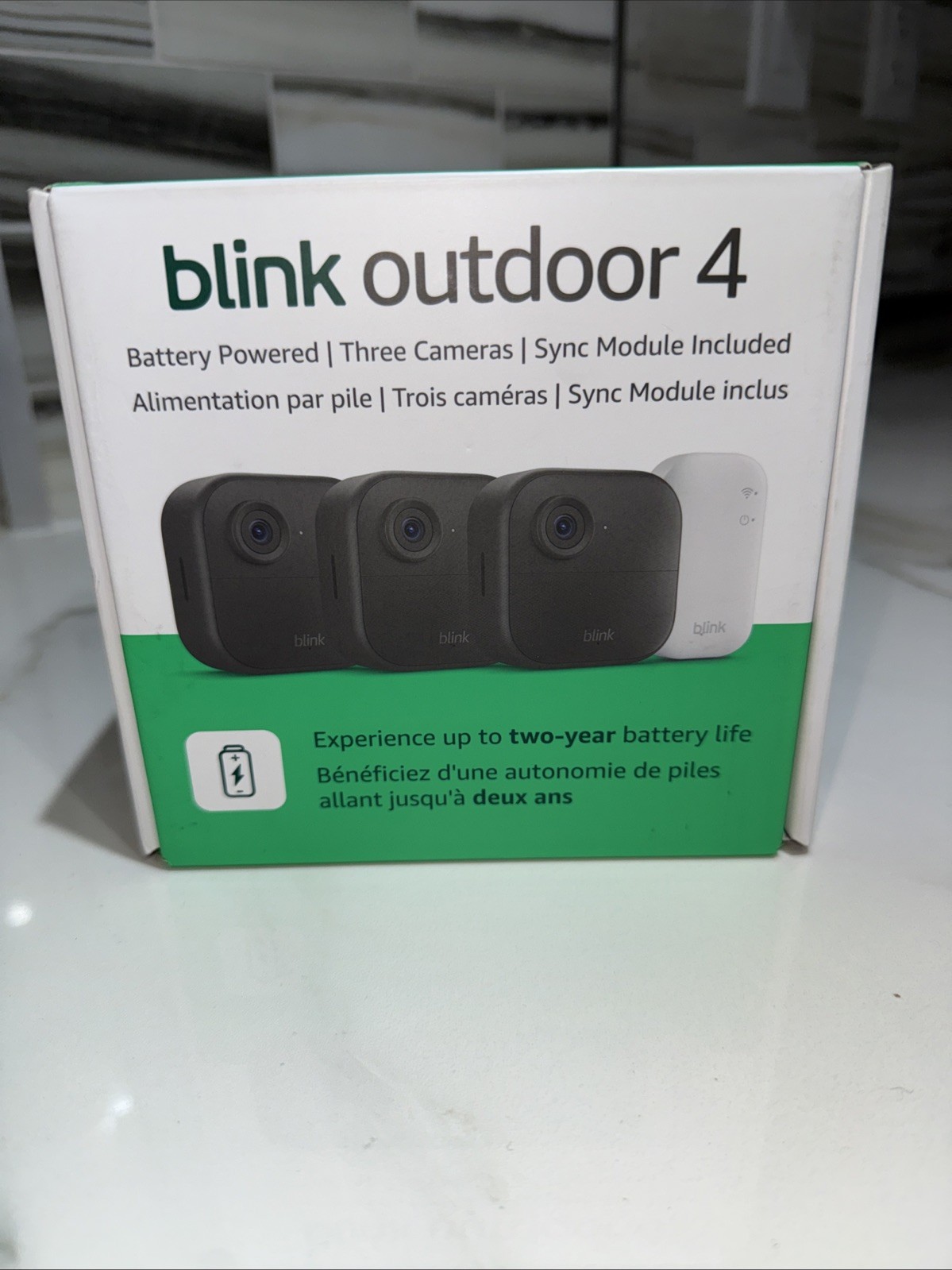Blink Outdoor 4 Wire-Free 1080P Full Hd Ip Security Camera System Sync Module