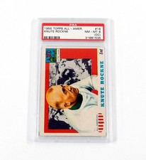 1955 Topps All-American Football Knute Rockne #16 PSA 8 (OC) Nm-Mt
