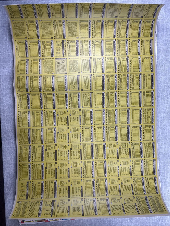 1990 Topps Baseball Uncut Sheets Lot of 3 McGwire Deion Sanders Clemens Stars - Image 2 of 4