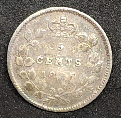 1895 Canada 5 Cents Silver — photo from the most recent tracked eBay sale